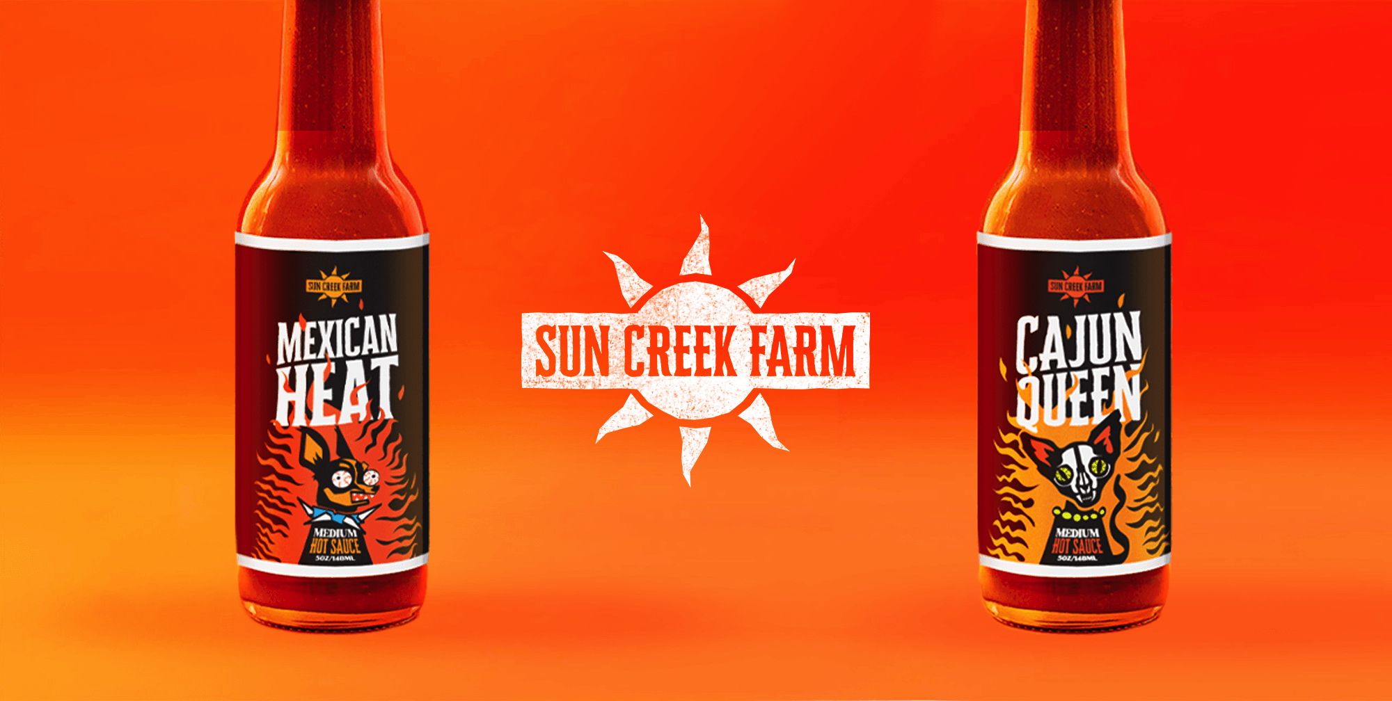 sun creek hot sauce logo